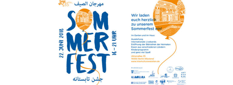 22.6. von 16.-21.00 Uhr Sommerfest 2018 – مهرجان الصيف – جشن تابستانه